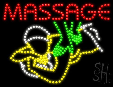 Massage Animated Led Sign 20