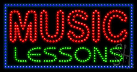 Music Lessons Animated Led Sign 17
