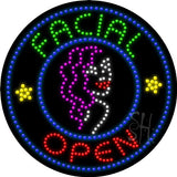 Facial Open Animated Led Sign 26" Tall x 26" Wide x 1" Deep