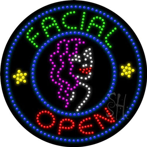 Facial Open Animated Led Sign 26
