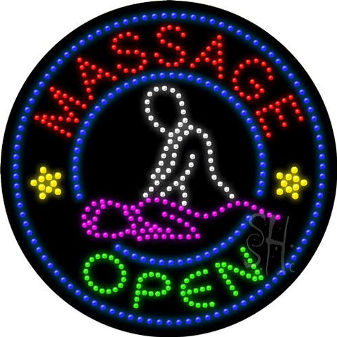 Massage Open Animated Led Sign 26