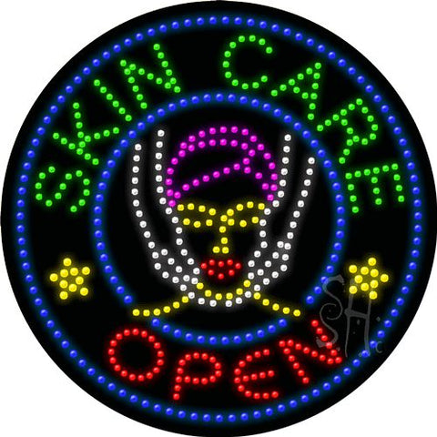 Skin Care Open Animated Led Sign 26