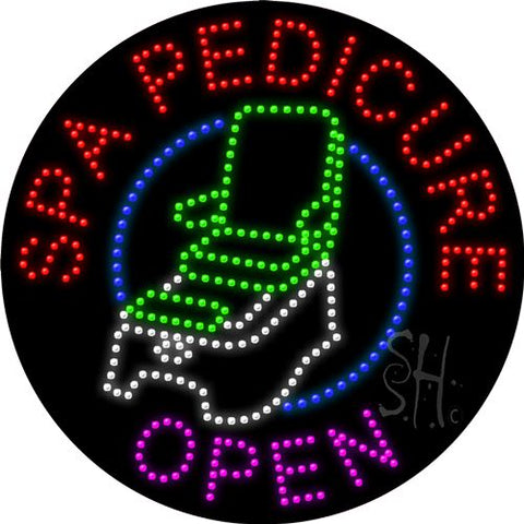 Spa Pedicure Open Animated Led Sign 26