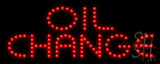 Oil Change Led Sign 8" Tall x 20" Wide x 1" Deep