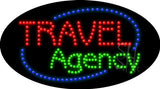 Travel Agency Animated Led Sign 15" Tall x 27" Wide x 1" Deep