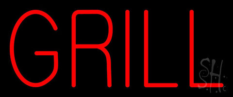 Red Grill Neon Sign 10