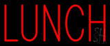 Red Lunch Neon Sign 10" Tall x 24" Wide x 3" Deep