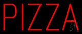Simple Red Pizza Neon Sign 10" Tall x 24" Wide x 3" Deep