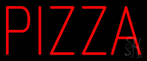 Simple Red Pizza Neon Sign 10