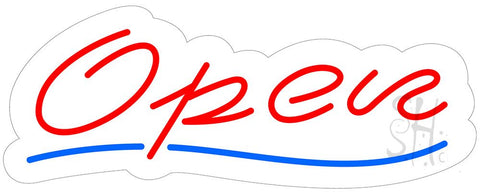Open Contoured Clear Backing Neon Sign 13