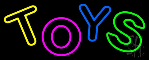 Multicolored Double Stroke Toys Neon Sign 13