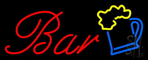Bar with Beer Mug Neon Sign 13