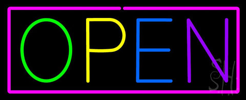 Open - Multicolor Neon Sign 13