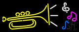 Trumpet logo Neon Sign 13" Tall x 32" Wide x 3" Deep