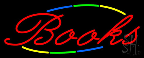 Multi Colored Books Neon Sign 13
