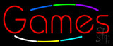 Multicolored Deco Style Games Neon Sign 13" Tall x 32" Wide x 3" Deep
