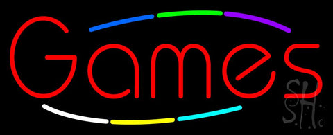 Multicolored Deco Style Games Neon Sign 13