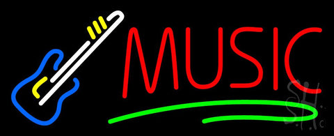 Music Block Guitar Neon Sign 13
