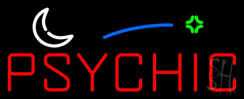 Red Psychic Block Logo Neon Sign 13