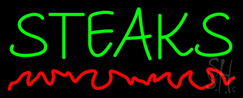 Green Steaks Neon Sign 13