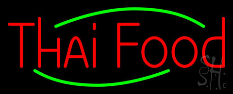 Red Thai Food Neon Sign 13