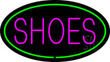 Shoes Oval Green Neon Sign 17" Tall x 30" Wide x 3" Deep
