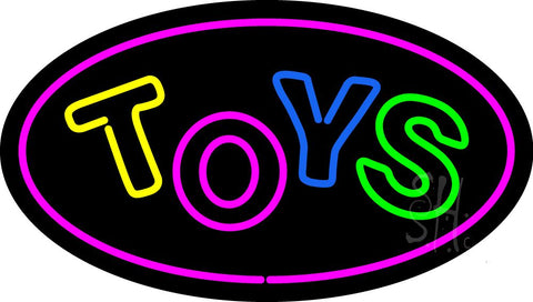 Toys Oval Purple Neon Sign 17