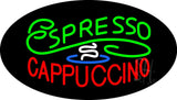 Stylish Espresso Cappuccino Animated Neon Sign 17" Tall x 30" Wide x 3" Deep
