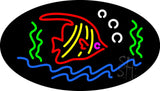 Fish Logo Animated Neon Sign 17" Tall x 30" Wide x 3" Deep