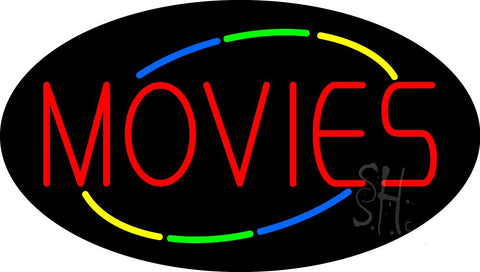 Deco Style Movies Flashing Neon Sign 17