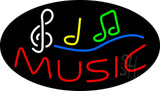 Music Flashing Neon Sign 17" Tall x 30" Wide x 3" Deep