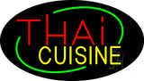 Thai Cuisine Animated Neon Sign 17" Tall x 30" Wide x 3" Deep