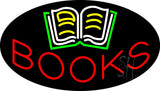 Books with Logo Animated Neon Sign 17" Tall x 30" Wide x 3" Deep