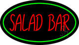 Green Border and Red Salad Bar Neon Sign 17" Tall x 30" Wide x 3" Deep