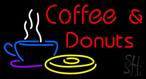 Red Coffee and Donuts Neon Sign 20