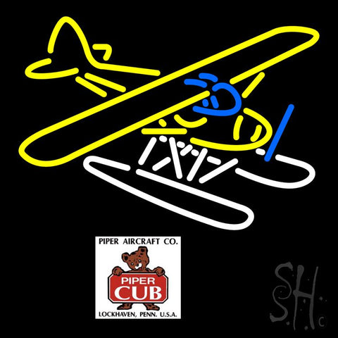 Piper Cub Float Plane Customizable Look Neon Sign 24