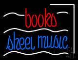 Books Sheet Music Neon Sign 24" Tall x 31" Wide x 3" Deep