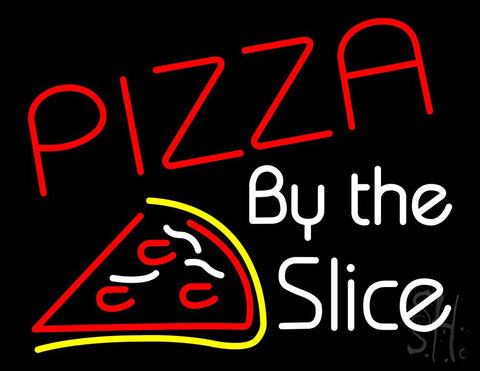 Pizza By The Slice Neon Sign 24