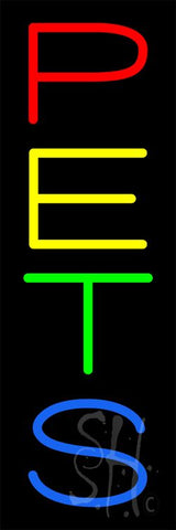 Pets Vertical Neon Sign 24