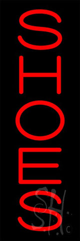 Red Vertical Shoes Neon Sign 24