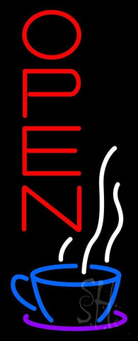 Vertical Open Coffee Neon Sign 32