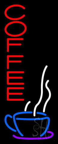 Red Vertical Coffee Neon Sign 32