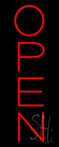 Open Vertical Neon Sign 32