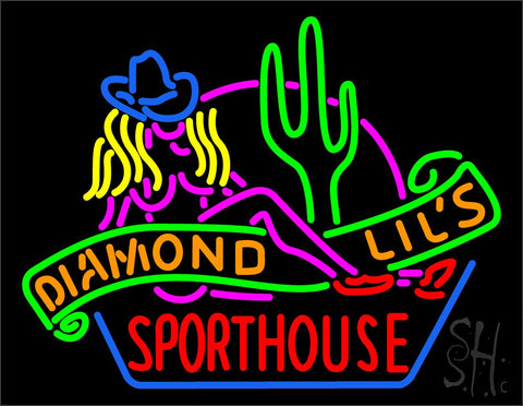 Sexy Diamond Lils Sporthouse Las Vegas Neon Sign 24