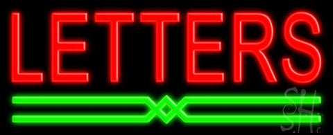 Custom Green Line Neon Sign 13