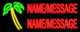Custom Palm Tree Neon Sign 13" Tall x 32" Wide x 3" Deep