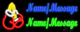 Custom Boxing Gloves Neon Sign 13" Tall x 32" Wide x 3" Deep