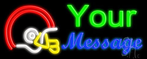 Custom Football Helmet Neon Sign 13