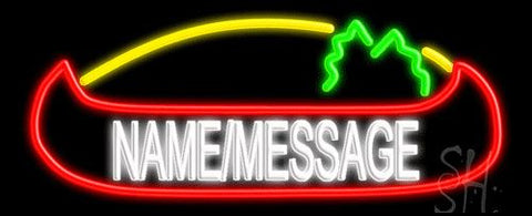Custom Canoe With Pine Tree Neon Sign 13
