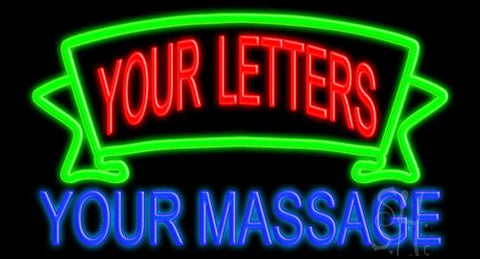 Custom Green Ribbon Neon Sign 20